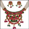 Two Layer Emeralds and Rubies Pearl Set (BJ-8) - Click here to View more details about this Product
